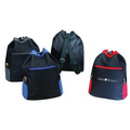 600 D Polyester Drawstring Backpack with Heavy Vinyl Backing
